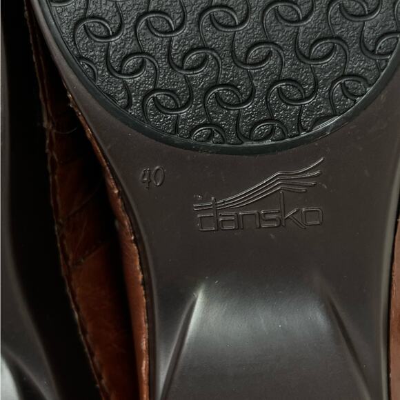 Dansko Tina Mary Jane leather clogs 40 US 9.5-10 walking company exclusive - Picture 13 of 14